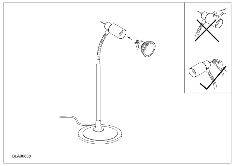 Page 1 de la notice Manuel utilisateur Eglo Eridan 90838