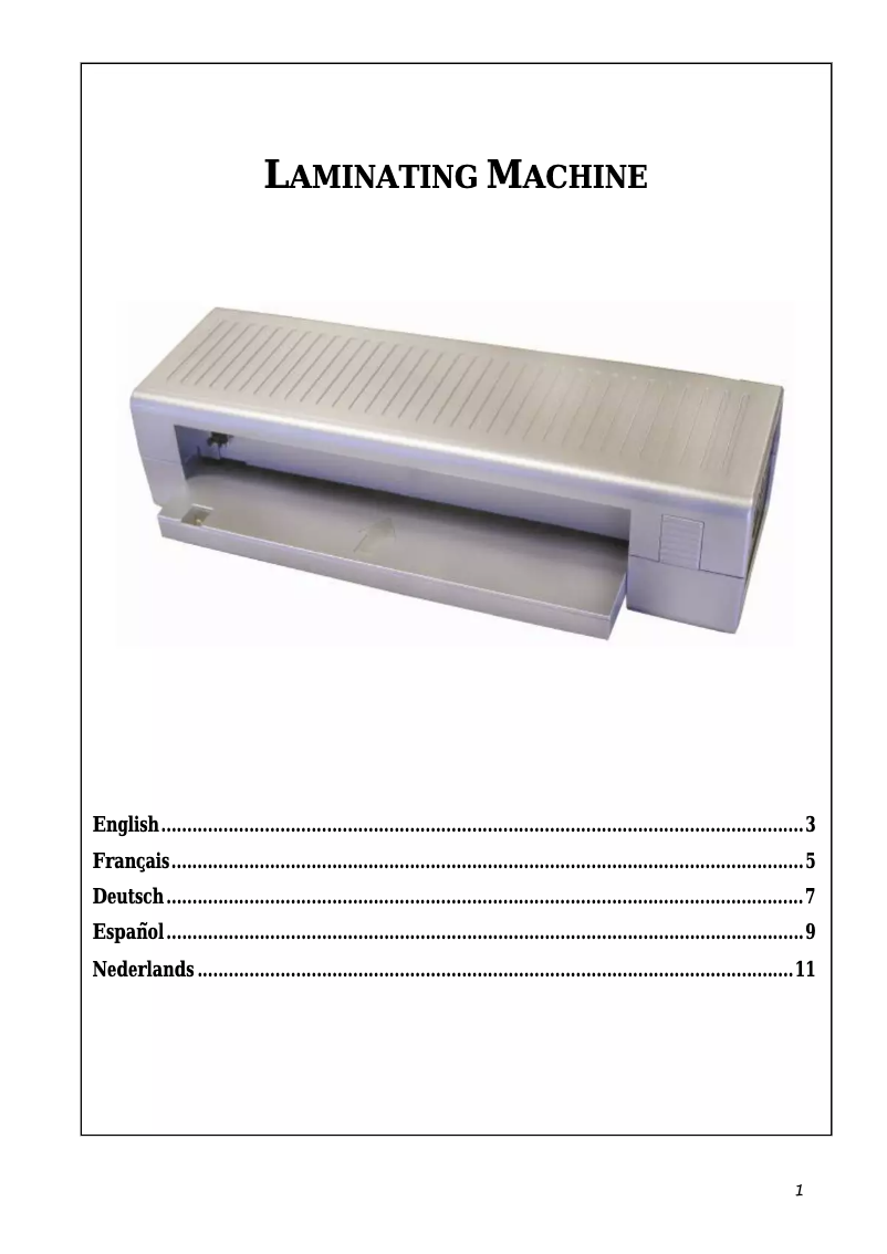 Page 1 de la notice Manuel utilisateur Pavo Pixmaster