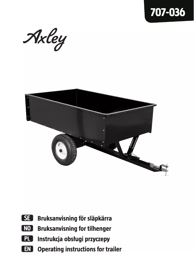 Page 1 de la notice Manuel utilisateur Axley 707-036