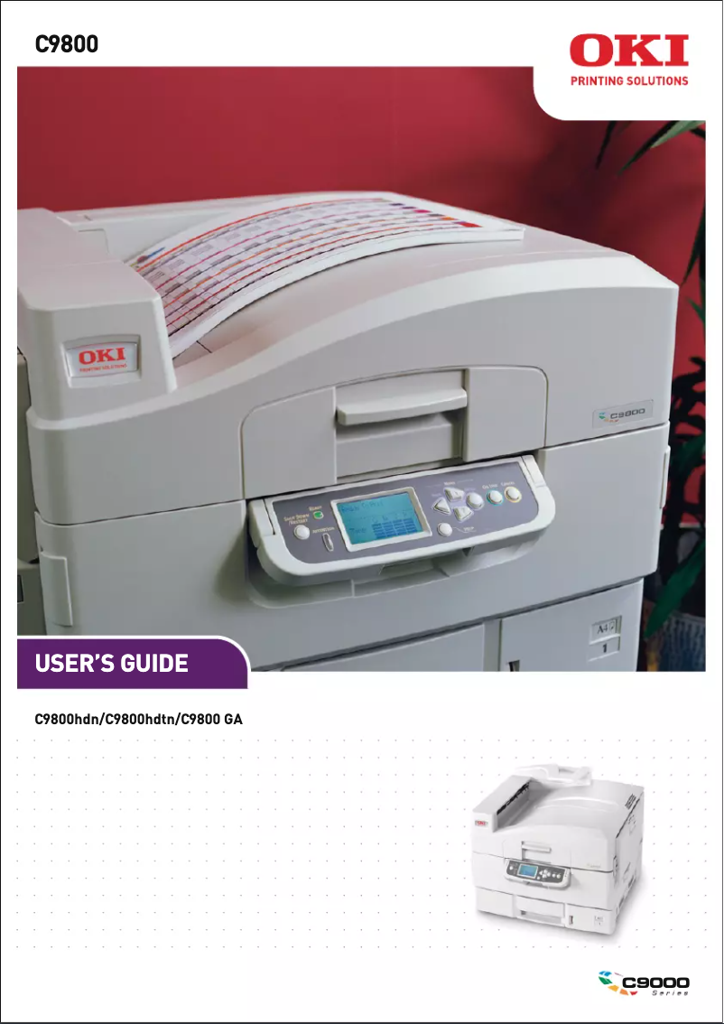 Page 1 de la notice Manuel utilisateur OKI C9800