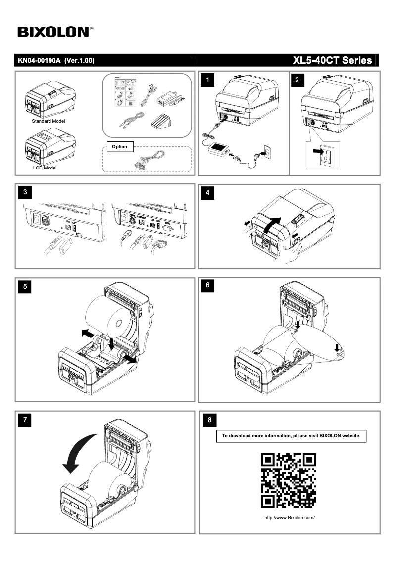 Image de la première page du manuel de l'appareil XL5-40CT