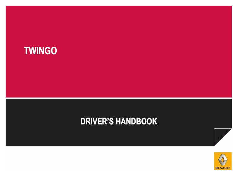 Page 1 de la notice Manuel utilisateur Renault Twingo (2013)