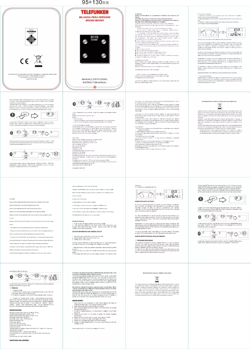 Page n°1 - Manuel utilisateur Telefunken M02564
