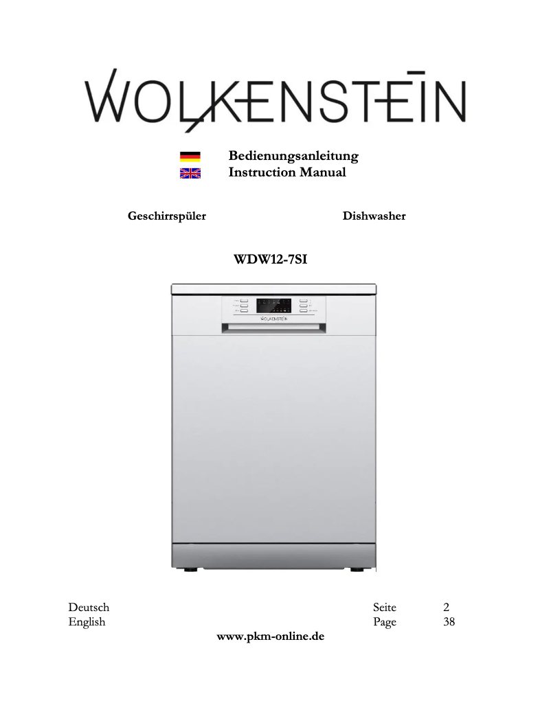 Page 1 de la notice Manuel utilisateur Wolkenstein WDW12-7SI