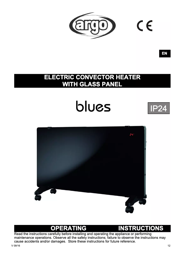 Page 1 de la notice Manuel utilisateur ARGO Blues