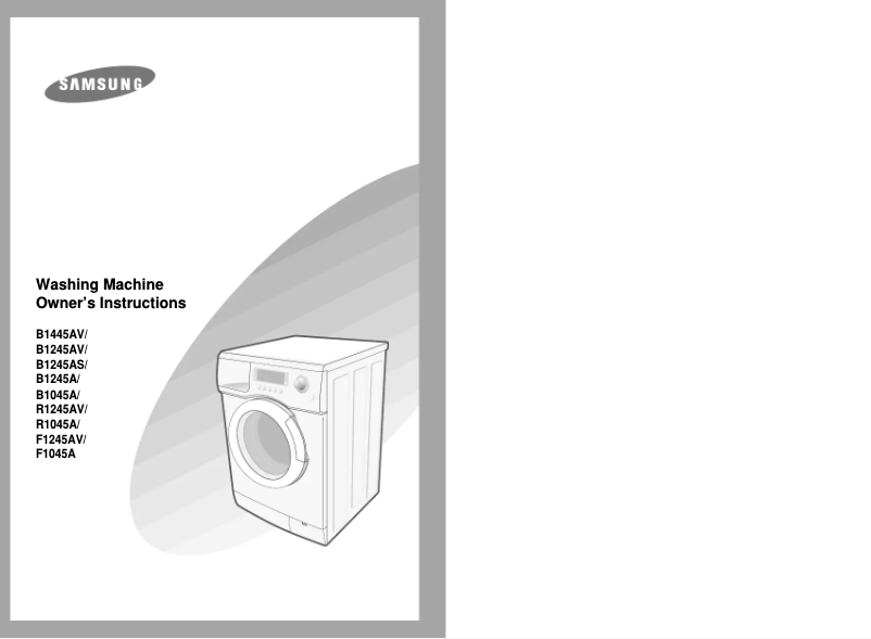 Page n°1 - Manuel utilisateur Samsung B1245AG