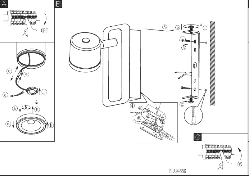 Page 1 de la notice Manuel utilisateur Eglo Pierino 1