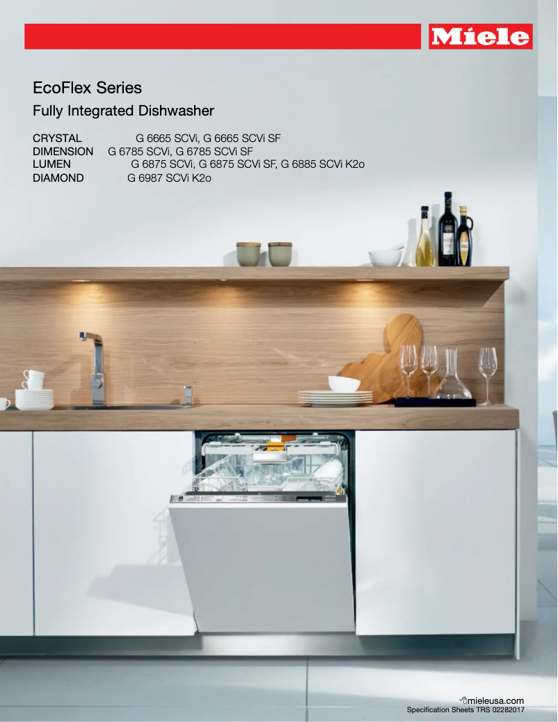 Page n°1 - Fiche technique Miele EcoFlex G 6665 SCVI SF