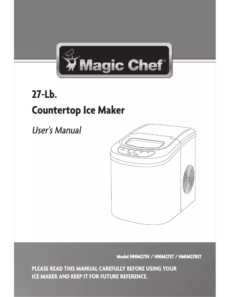 Page n°1 - Manuel utilisateur Magic Chef HNIM27SV