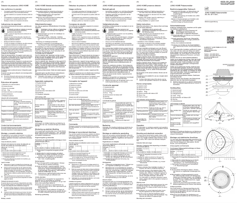 Page 1 de la notice Manuel utilisateur JUNG BT17361
