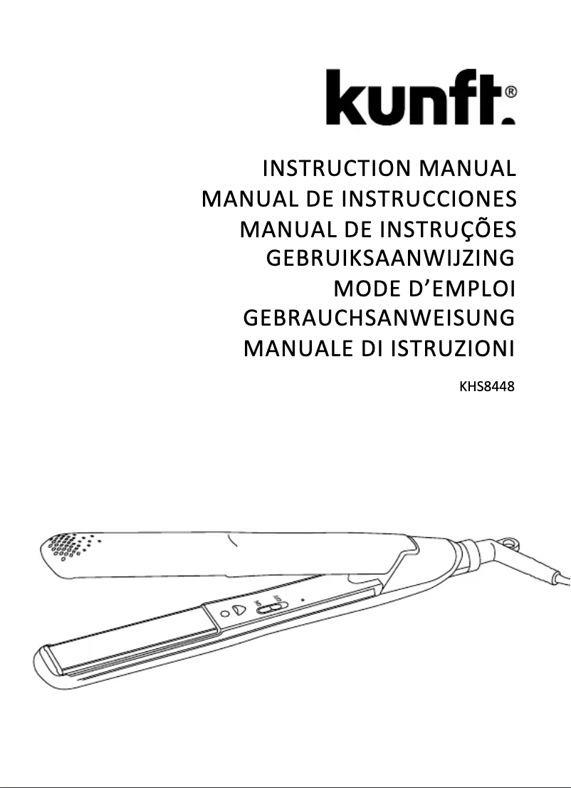 Page n°1 - Manuel utilisateur Kunft KHS8448