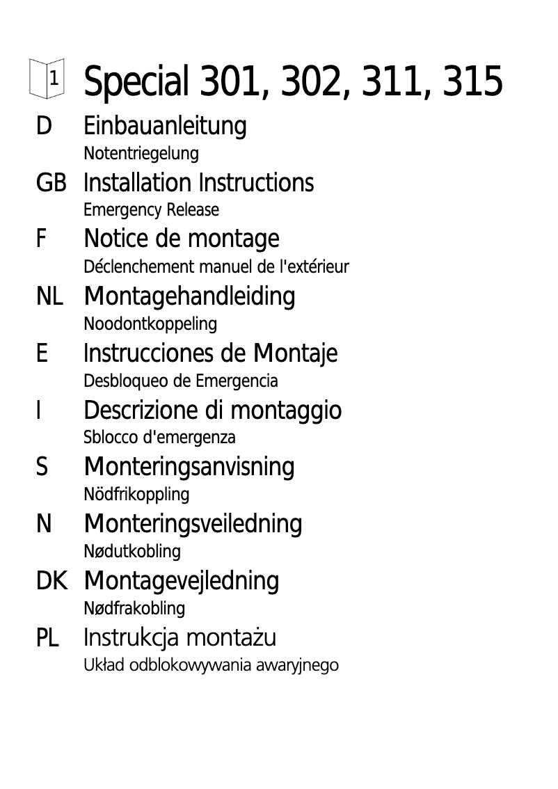 Page 1 de la notice Manuel utilisateur Marantec Special 301