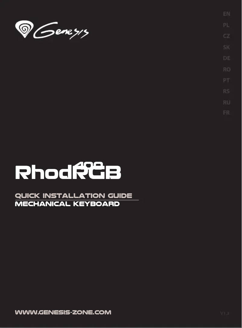 Página 1 del manual Manual de usuario Genesis Rhod 400 RGB