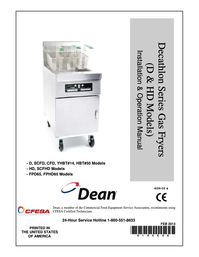 Page 1 de la notice Manuel utilisateur Dean D160G