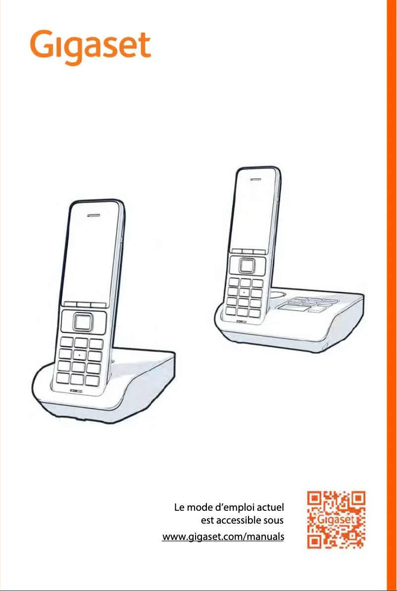 Page 1 de la notice Manuel utilisateur Gigaset Comfort 500
