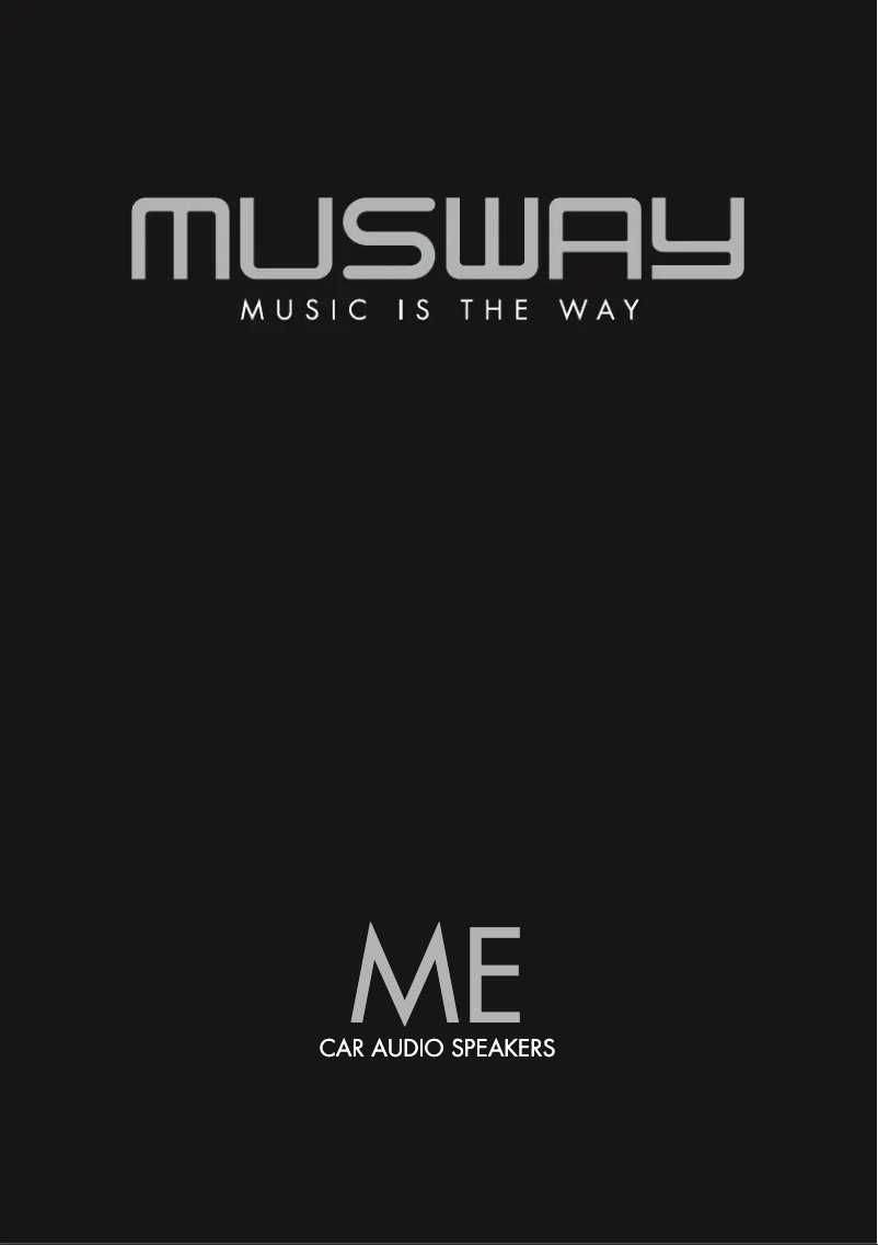 Page n°1 - Manuel utilisateur Musway ME5.2C