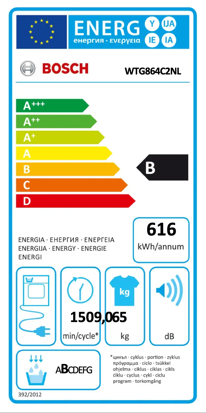 Image de la première page du manuel de l'appareil WTG864C2NL