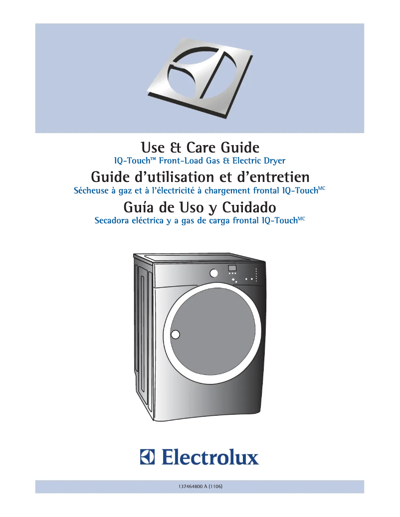 Page n°1 - Manuel d'utilisation et d'entretien Electrolux EIED50LIW