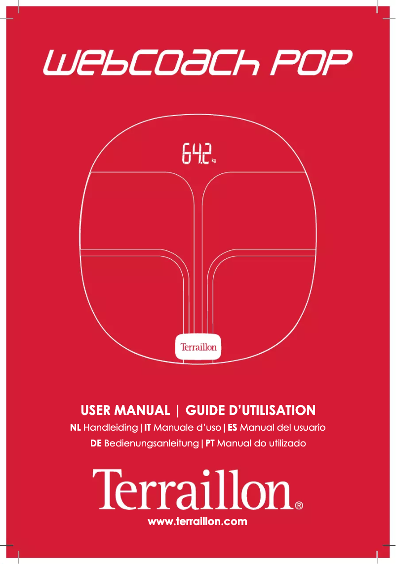 Page 1 de la notice Manuel utilisateur Terraillon WEB COACH POP