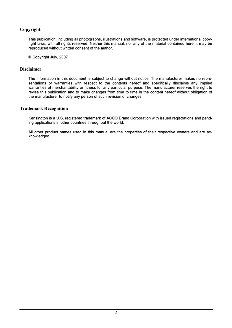 Page n°1 - Manuel utilisateur BenQ SP820