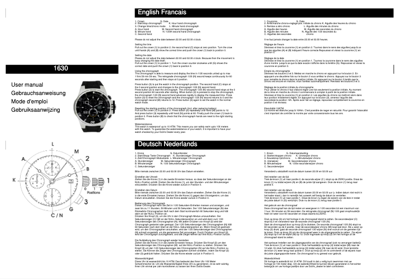 Page n°1 - Manuel utilisateur Davis Extreme 1630