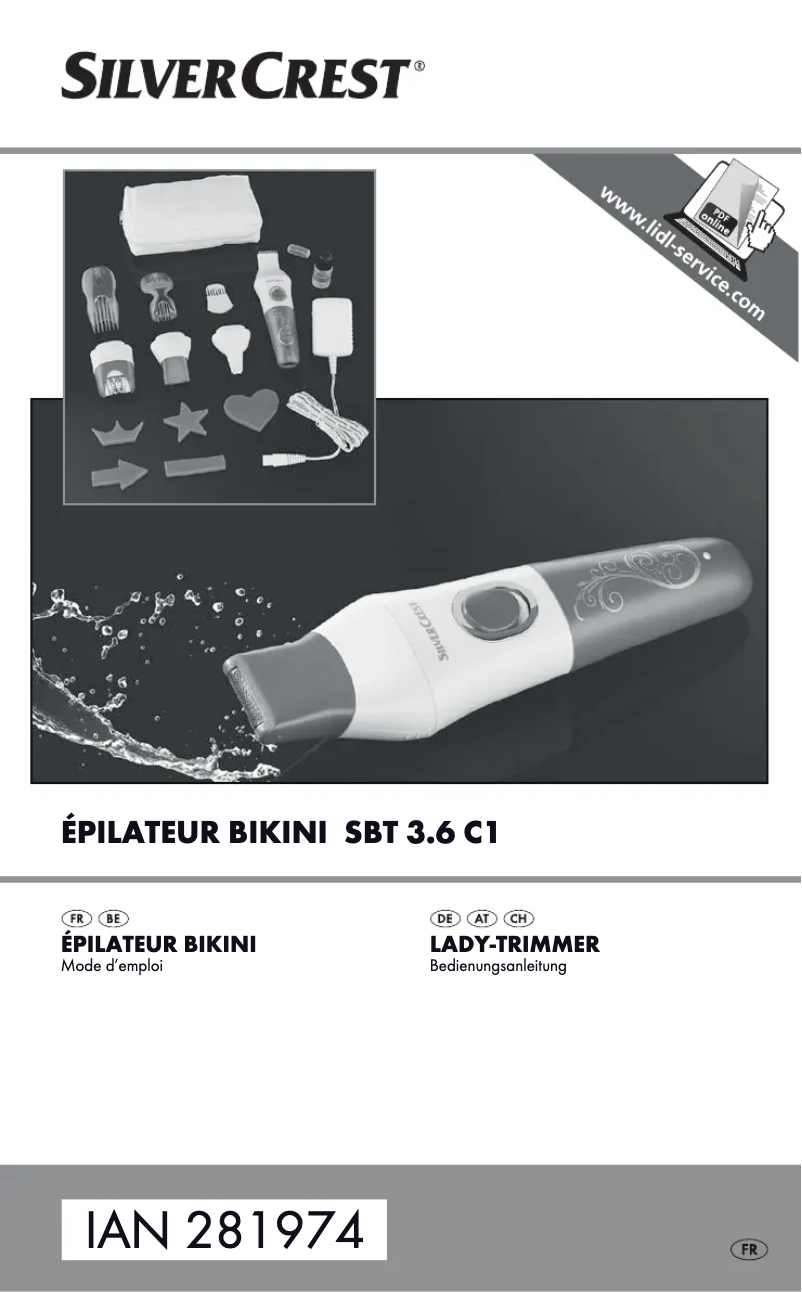 Page 1 de la notice Manuel utilisateur SilverCrest SBT 3.6 C1