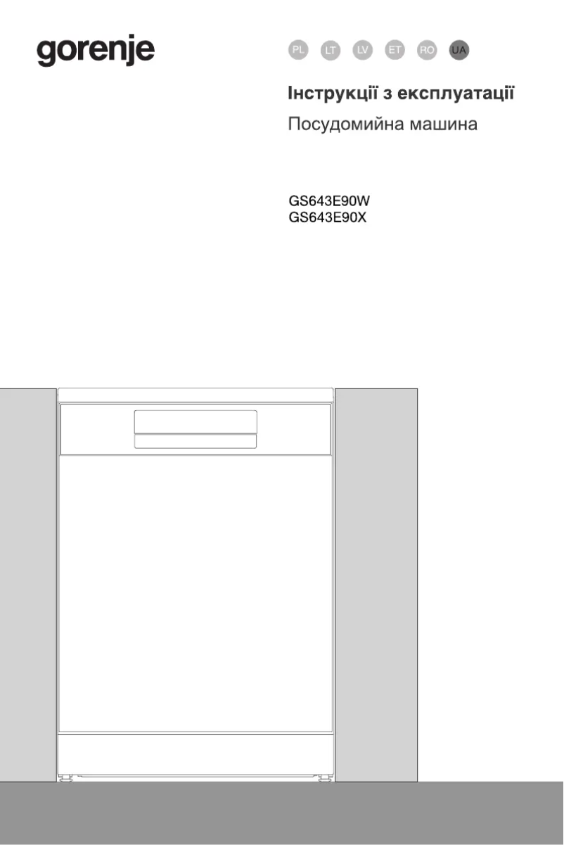 Page n°1 - Manuel utilisateur Gorenje GS643E90W