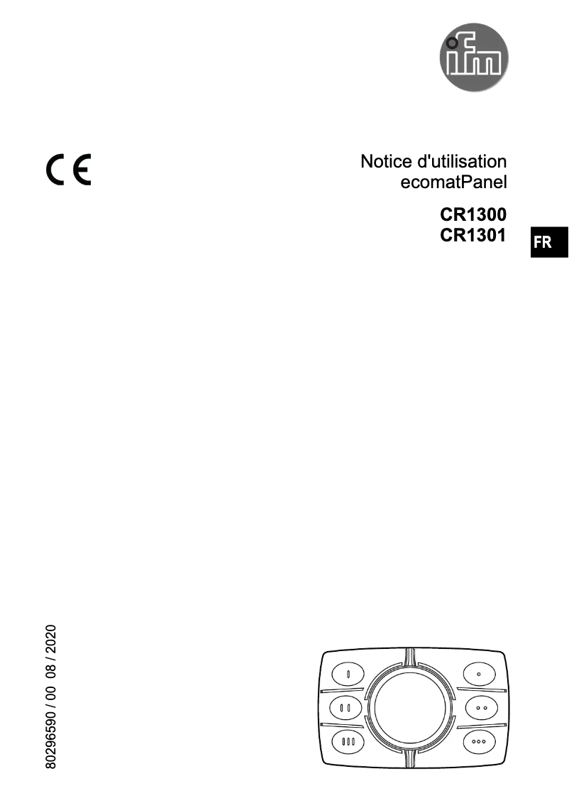 Image de la première page du manuel de l'appareil CR1301