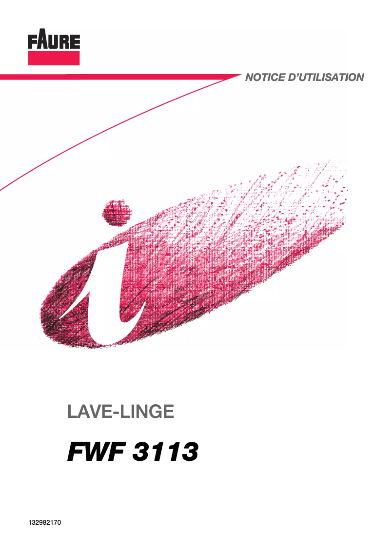 Imagen de la primera página del manual del dispositivo FWF3113