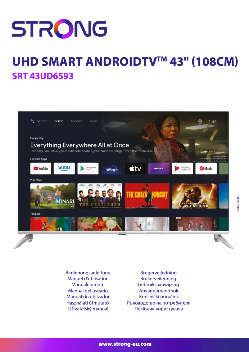 Página 1 del manual Manual de usuario Strong SRT 43UD6593