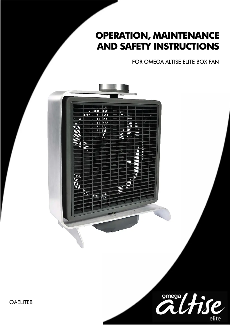 Page 1 de la notice Manuel utilisateur Omega Altise OAELITEB