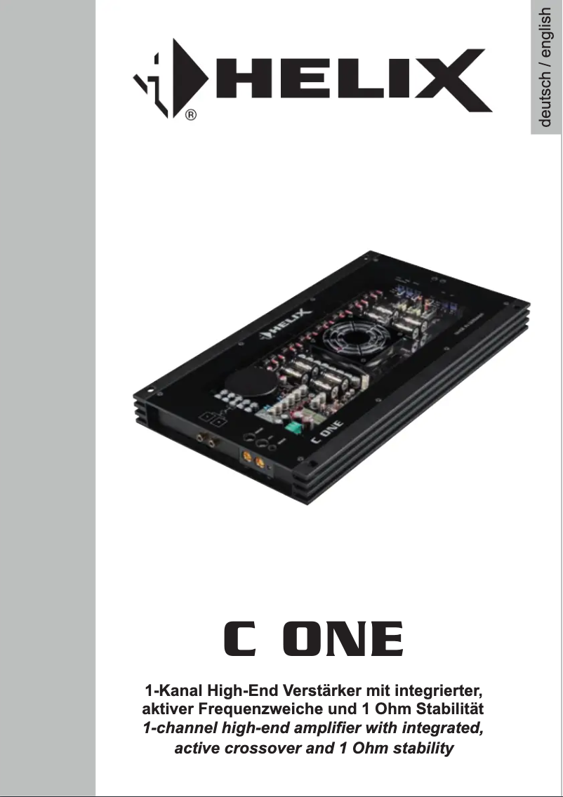 Imagen de la primera página del manual del dispositivo C ONE