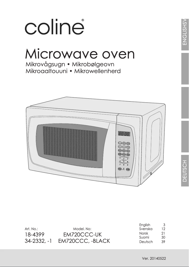 Imagen de la primera página del manual del dispositivo EM720CCC