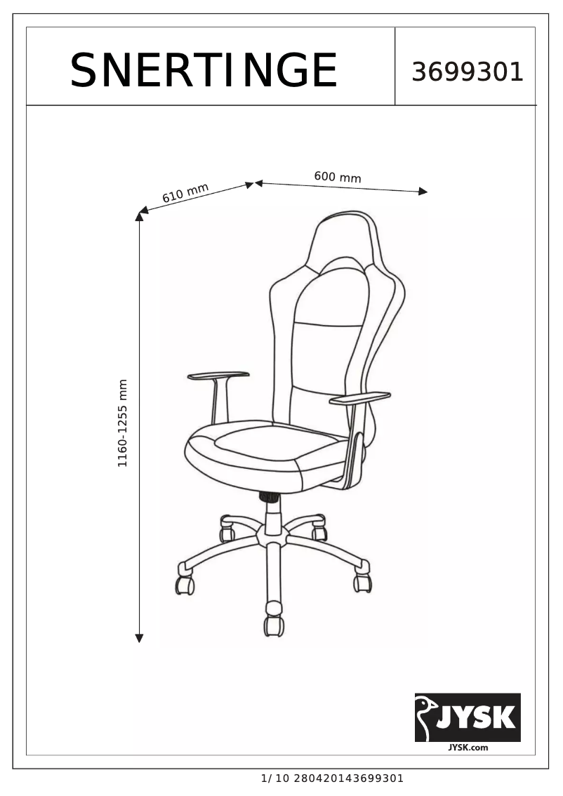 Image de la première page du manuel de l'appareil Snertinge