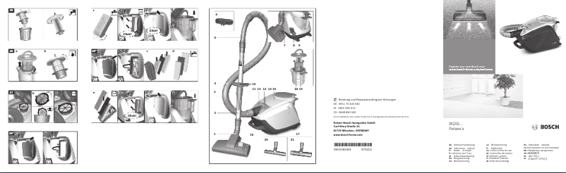Image de la première page du manuel de l'appareil BGS5KSILS