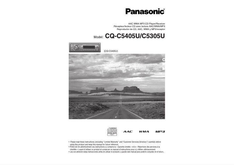 Image de la première page du manuel de l'appareil CQ-C5305