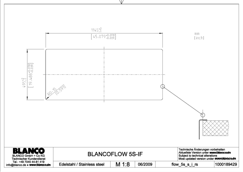 Page n°1 - Manuel utilisateur BLANCO FLOW 5 S-IF