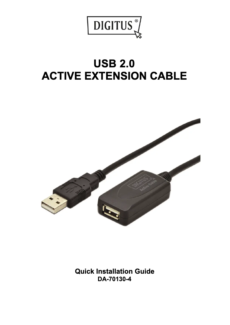Page n°1 - Manuel utilisateur Digitus DA-70130-4