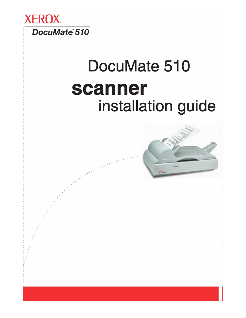 Page n°1 - Manuel utilisateur Xerox DocuMate 510