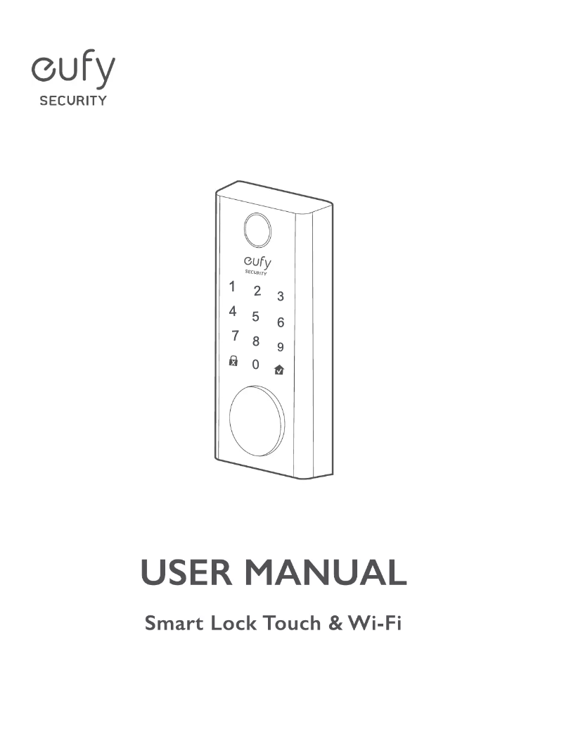 Page 1 de la notice Manuel utilisateur Eufy Smart Lock Touch & Wi-Fi
