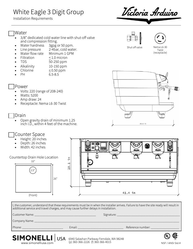 Page n°1 - Fiche technique Victoria Arduino White Eagle Digi