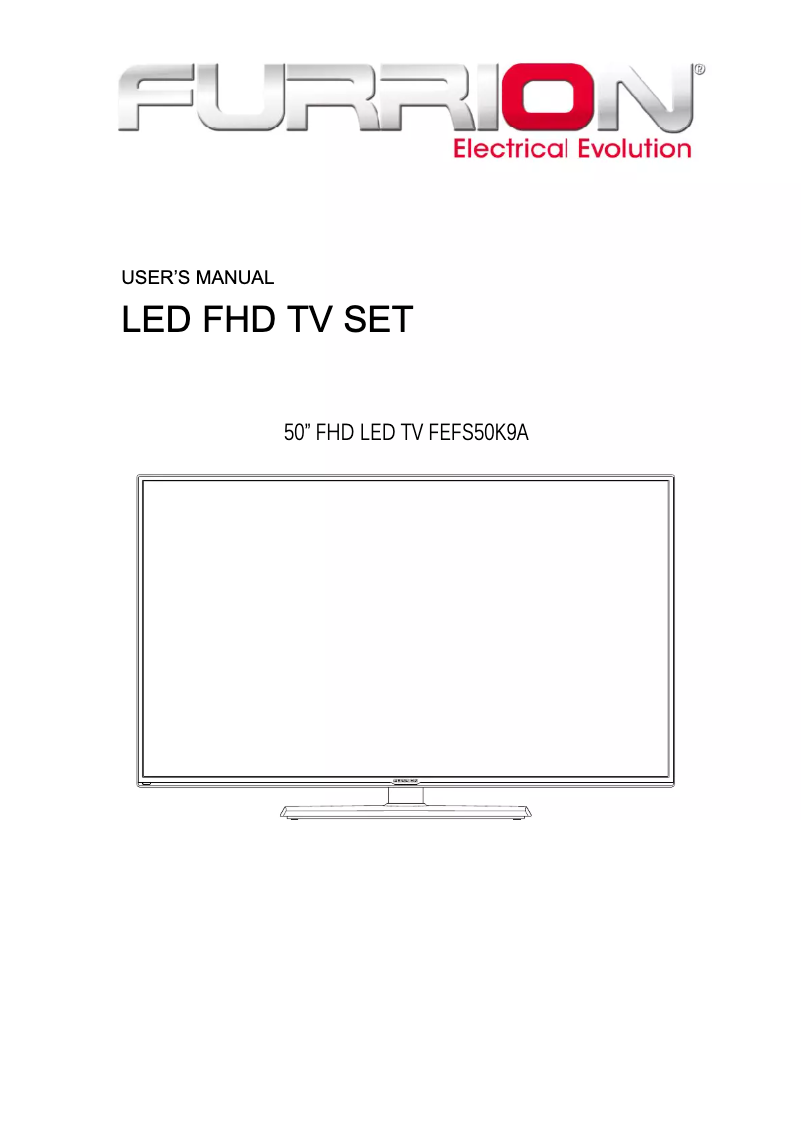 Page 1 de la notice Manuel utilisateur Furrion FEFS50K9A