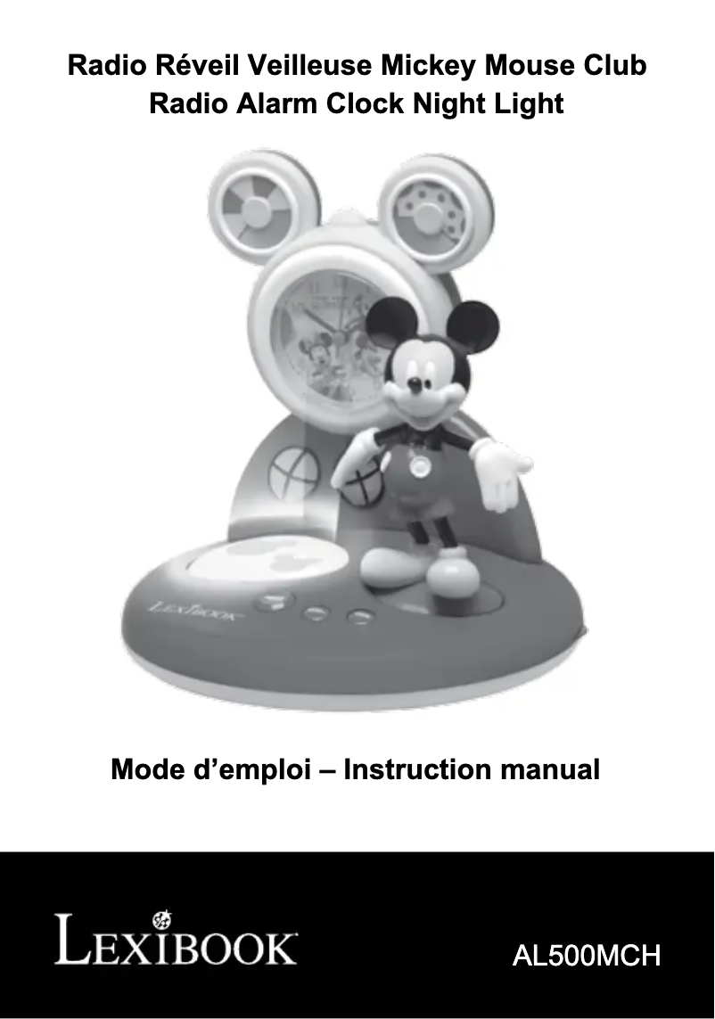 Page 1 de la notice Manuel utilisateur Lexibook AL500MCH