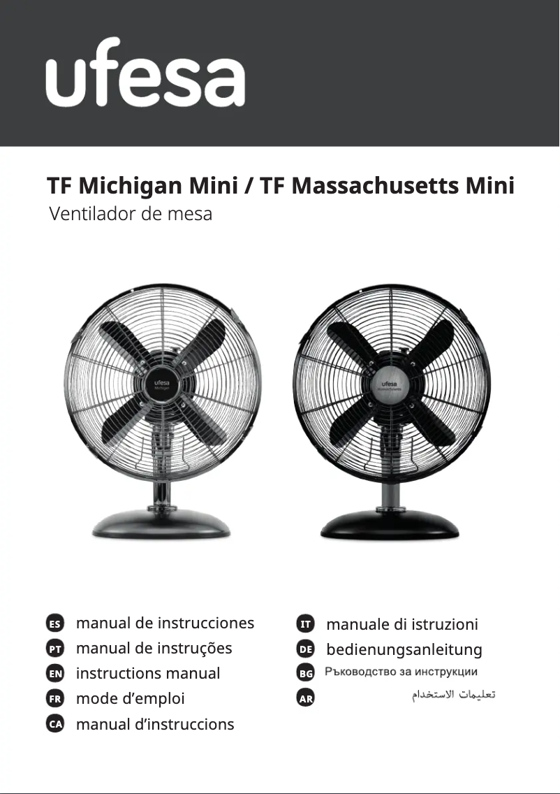 Page n°1 - Manuel utilisateur Ufesa Masachusets Mini