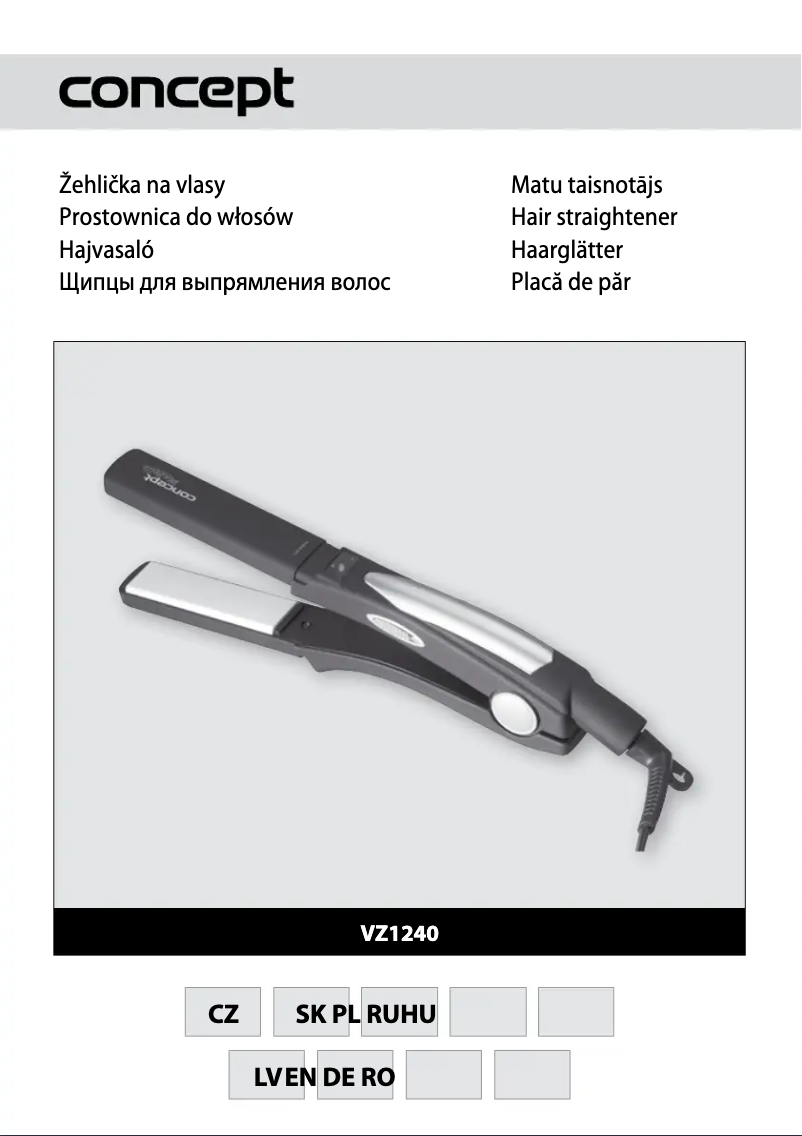 Page 1 de la notice Manuel utilisateur Concept VZ-1240