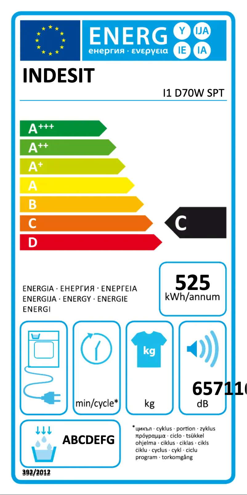 Page n°1 - Manuel utilisateur Indesit I1 D70W SPT