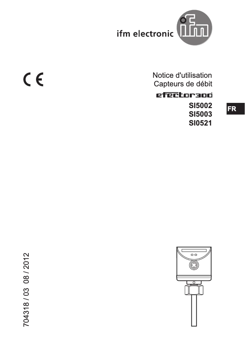 Page n°1 - Manuel utilisateur IFM SI0521