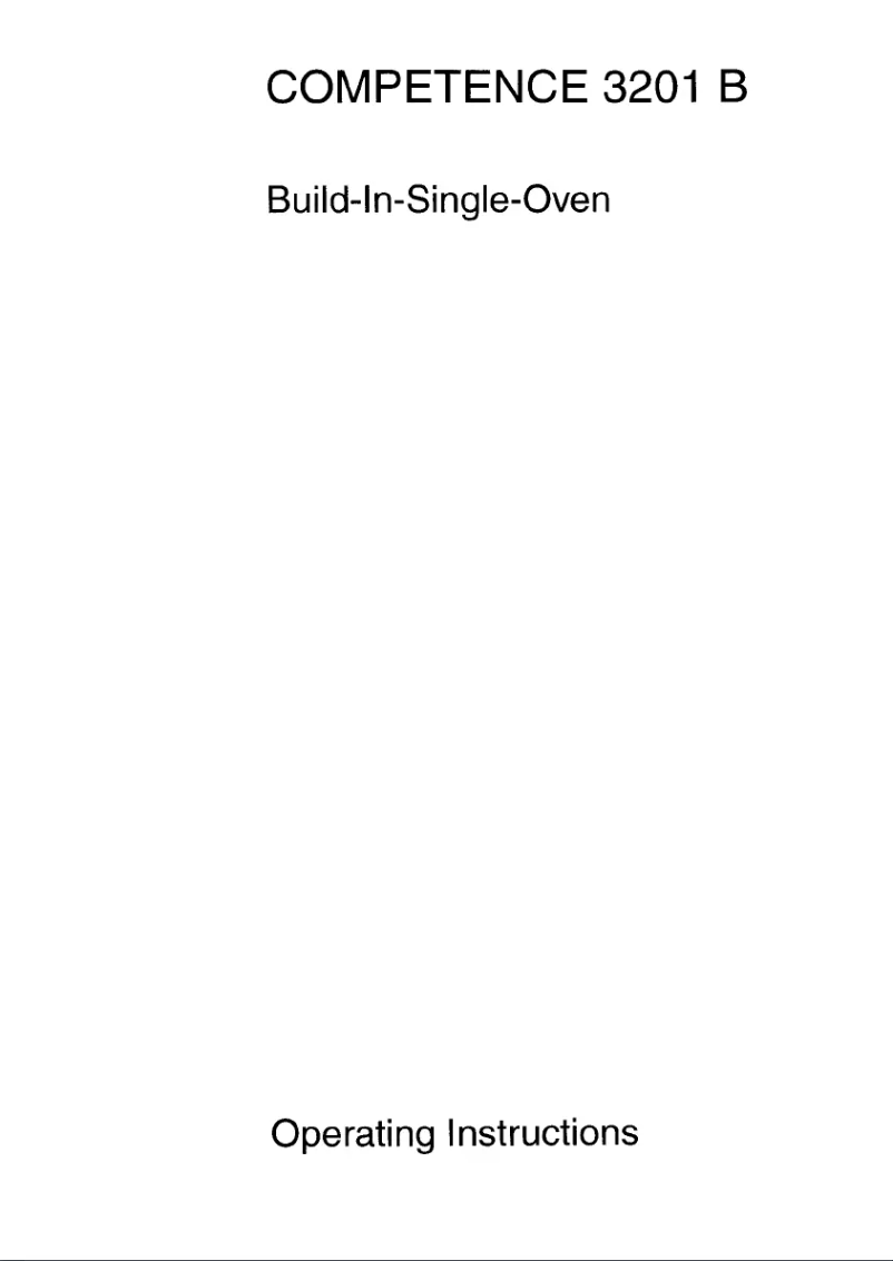 Page 1 de la notice Manuel utilisateur AEG Competence 3201 B-rg