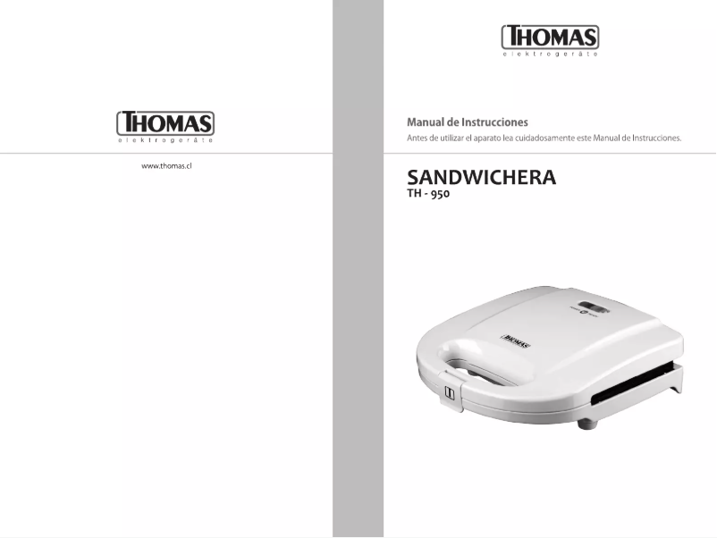 Page 1 de la notice Manuel utilisateur Thomas TH-950