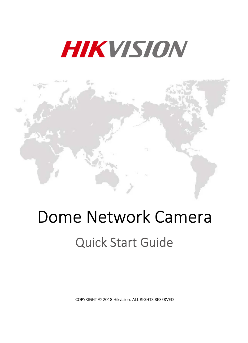Page 1 de la notice Guide de démarrage rapide Hikvision DS-2XM6726G0-ID